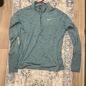 Nike Running Dri Fit Blue Quarter-Zip Pullover Womens size medium